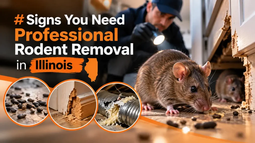 Signs You Need Professional Rodent Removal in Illinois